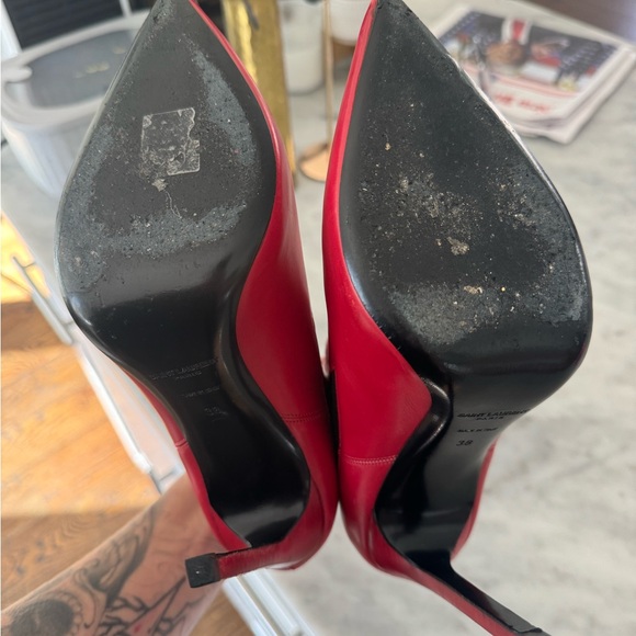 Saint Laurent red booties - Picture 3 of 7